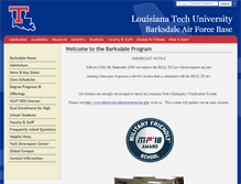 Tablet Screenshot of barksdale.latech.edu