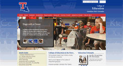 Desktop Screenshot of education.latech.edu